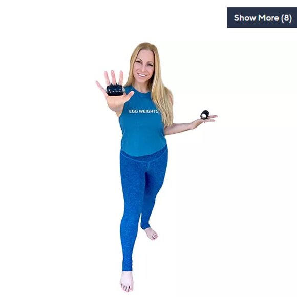 Egg Weights Cardio Max 1.5LB Each Handheld Weight - Set of 2 - Black - NEW - Picture 2 of 5